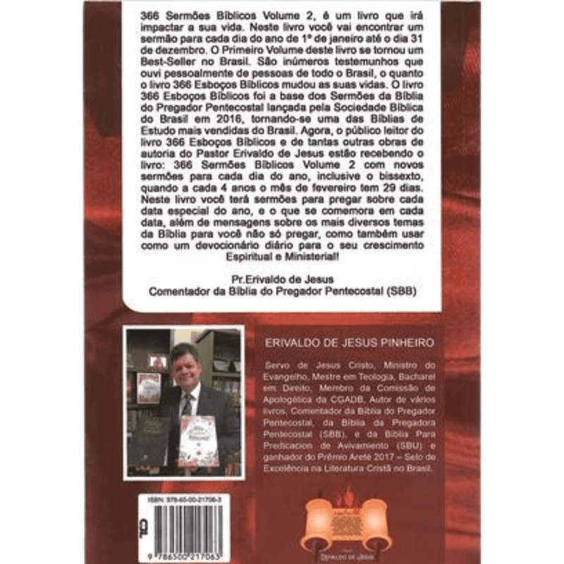 366 Sermões Bíblicos | Pr. Erivaldo de Jesus | Volume 2