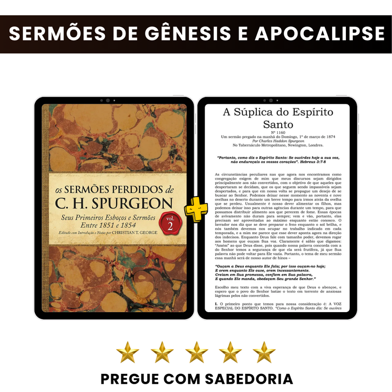 Sermões de Fogo: 800 Sermões de Charles Spurgeon