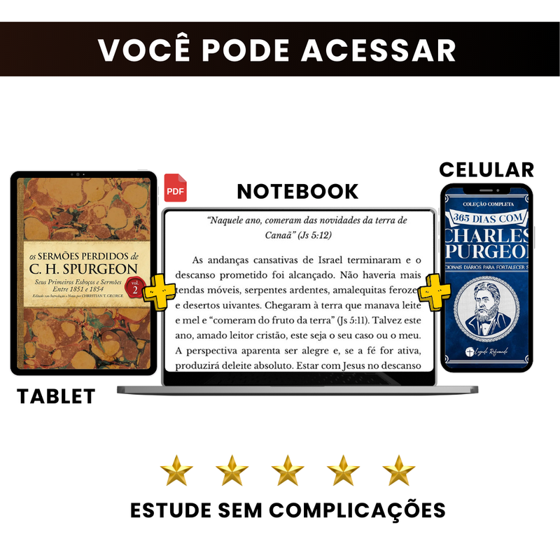 Sermões de Fogo: 800 Sermões de Charles Spurgeon