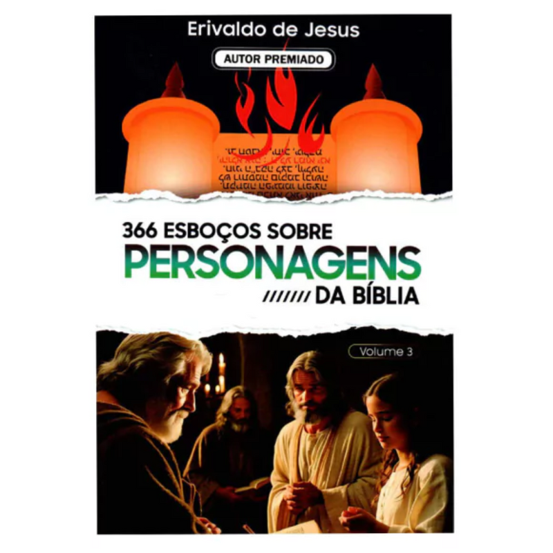 Livro 366 Esboços Sobre Personagens Da Bíblia Volume 3 - Erivaldo De Jesus