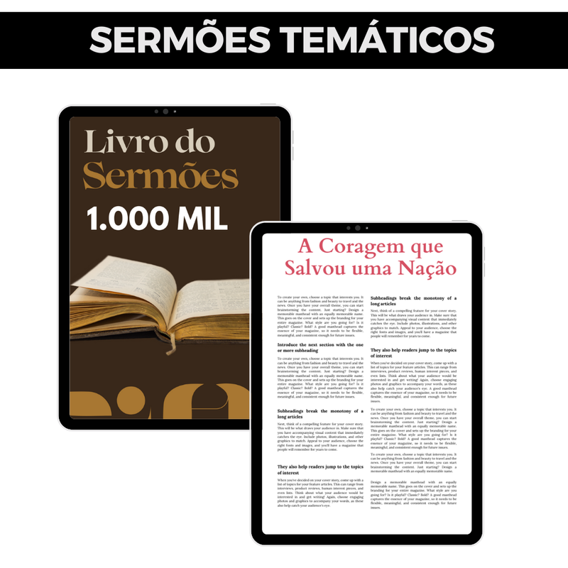 O LIVRO DO SERMÕES | 1.000 SERMÕES