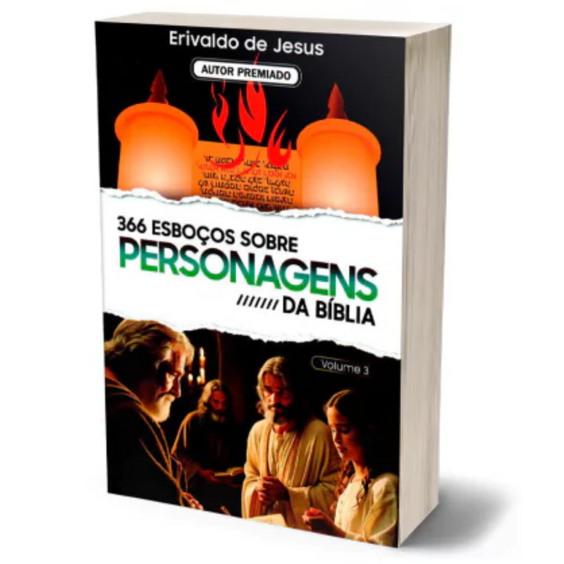 Livro 366 Esboços Sobre Personagens Da Bíblia Volume 3 - Erivaldo De Jesus
