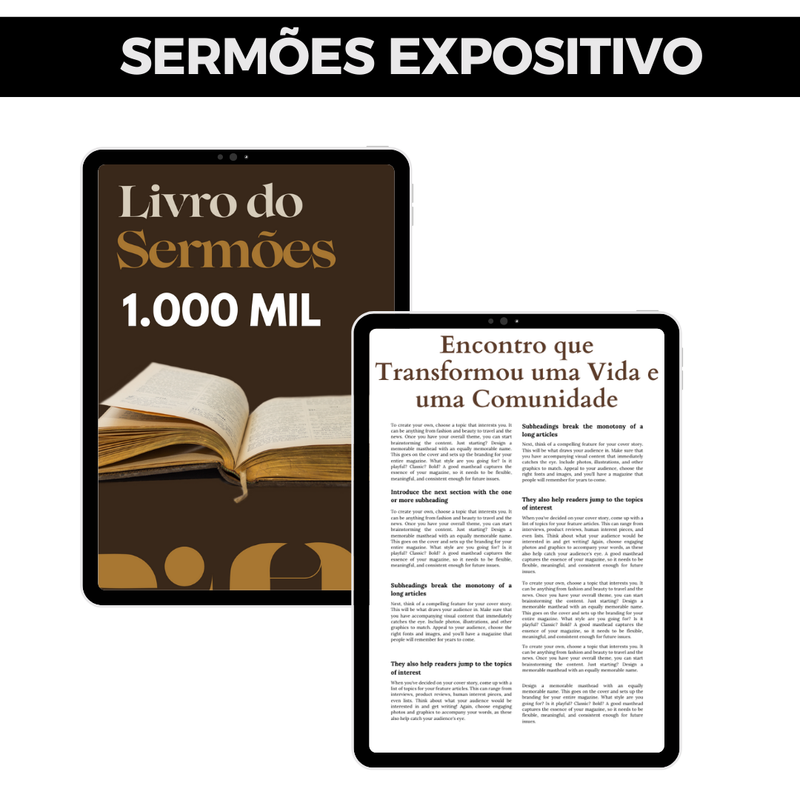 O LIVRO DO SERMÕES | 1.000 SERMÕES