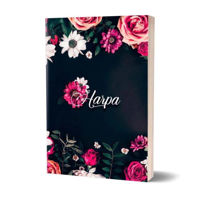Harpa Letra Gigante Capa Brochura Floral Pink - Livraria Zion