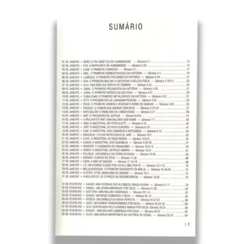 Livro 366 Esboços Sobre Personagens Da Bíblia Volume 3 - Erivaldo De Jesus