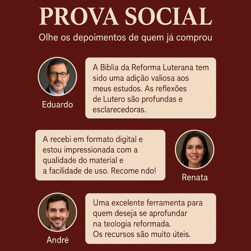 BÍBLIA DA REFORMA LUTERANA
