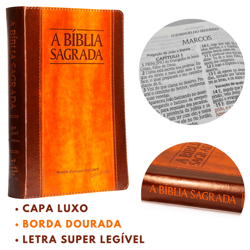 Bíblia ACF | Letra Super Legível com Ref. e Mapas