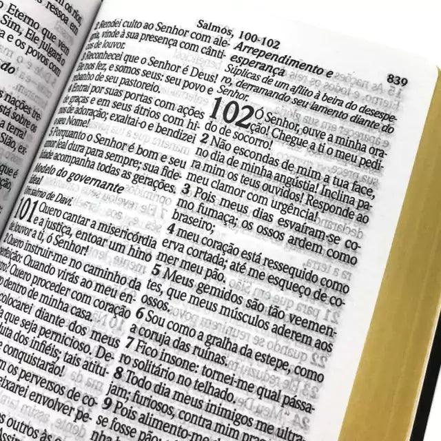 Bíblia King James AtualizadaLetra Hipergigante - Média Luxo Preta - Livraria Zion