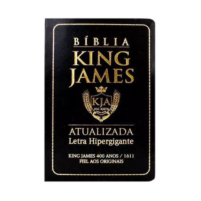 Bíblia King James AtualizadaLetra Hipergigante - Média Luxo Preta - Livraria Zion