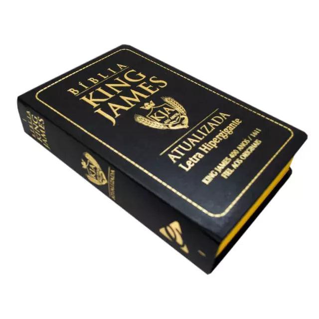 Bíblia King James AtualizadaLetra Hipergigante - Média Luxo Preta - Livraria Zion