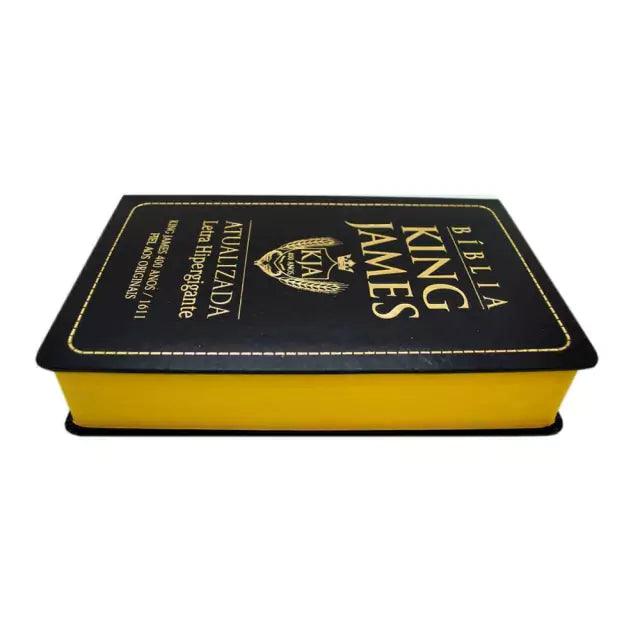 Bíblia King James AtualizadaLetra Hipergigante - Média Luxo Preta - Livraria Zion