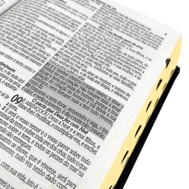 Bíblia Sagrada Letra Hipergigante RC Harpa E Corinhos Zíper Preta - Livraria Zion